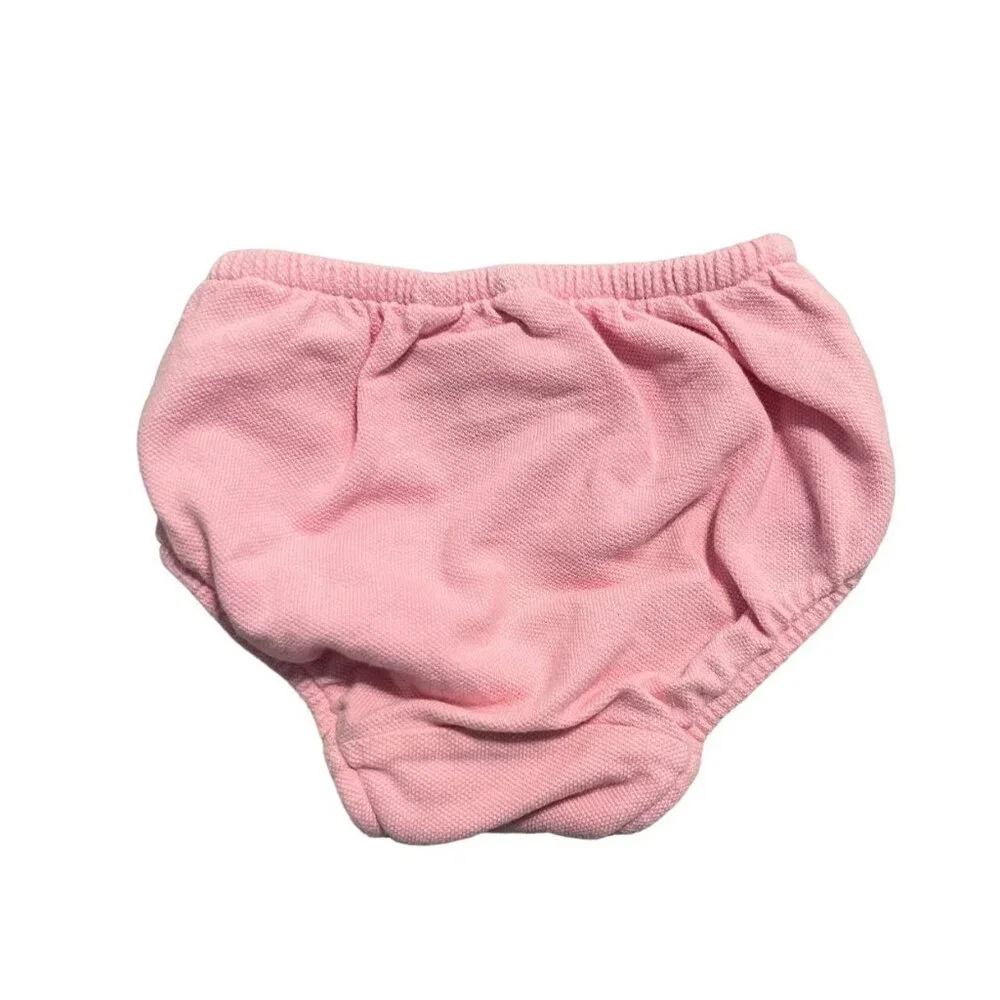 Ralph Lauren 9m Pink Ruffle Polo Dress & Bloomers